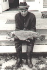 1968, Enns: Ignaz Wurm, Bachforelle, 84 cm, 7,70 kg