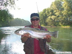 29. Juni 2003: Regenbogenforelle mit 68 cm und 3,25 kg, gefangen in der Enns von Robert Lammer