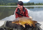 4. August: Panja mit einem schönem Schuppler (8 kg) - Petri Heil!